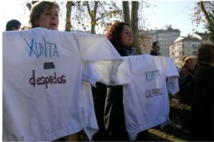 Imaxes das mobilizacións no mitin do PSdeG, en Ourense / Fonte: CIG