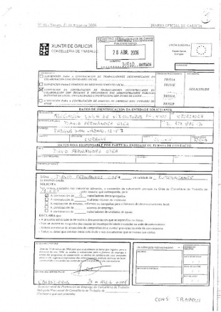 Un dos documento achegados na comisión de investigación (clique para ampliar)