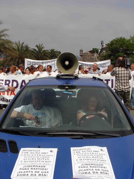 O berro máis repetido: "Planta de gas fóra da ría"