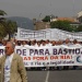 "En defensa da ría, a vida e a legalidade" (En primeiro plano Carmelo Teixeiro, voceiro do Comité Cidadán)