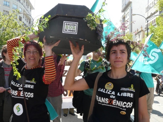 Marcha contra os transxénicos