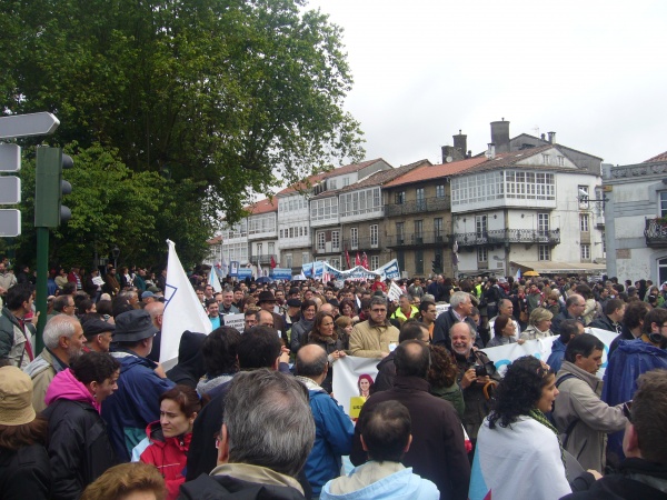 Manifestación polo dereito a vivirmos en galego